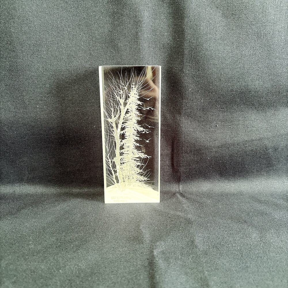 Frank R. Albrecht Reverse Carved Resin Sculpture - Picture 2 of 14